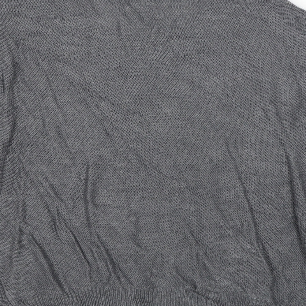 Womens UK Size XS Brave Soul Grey Pullover Jumper