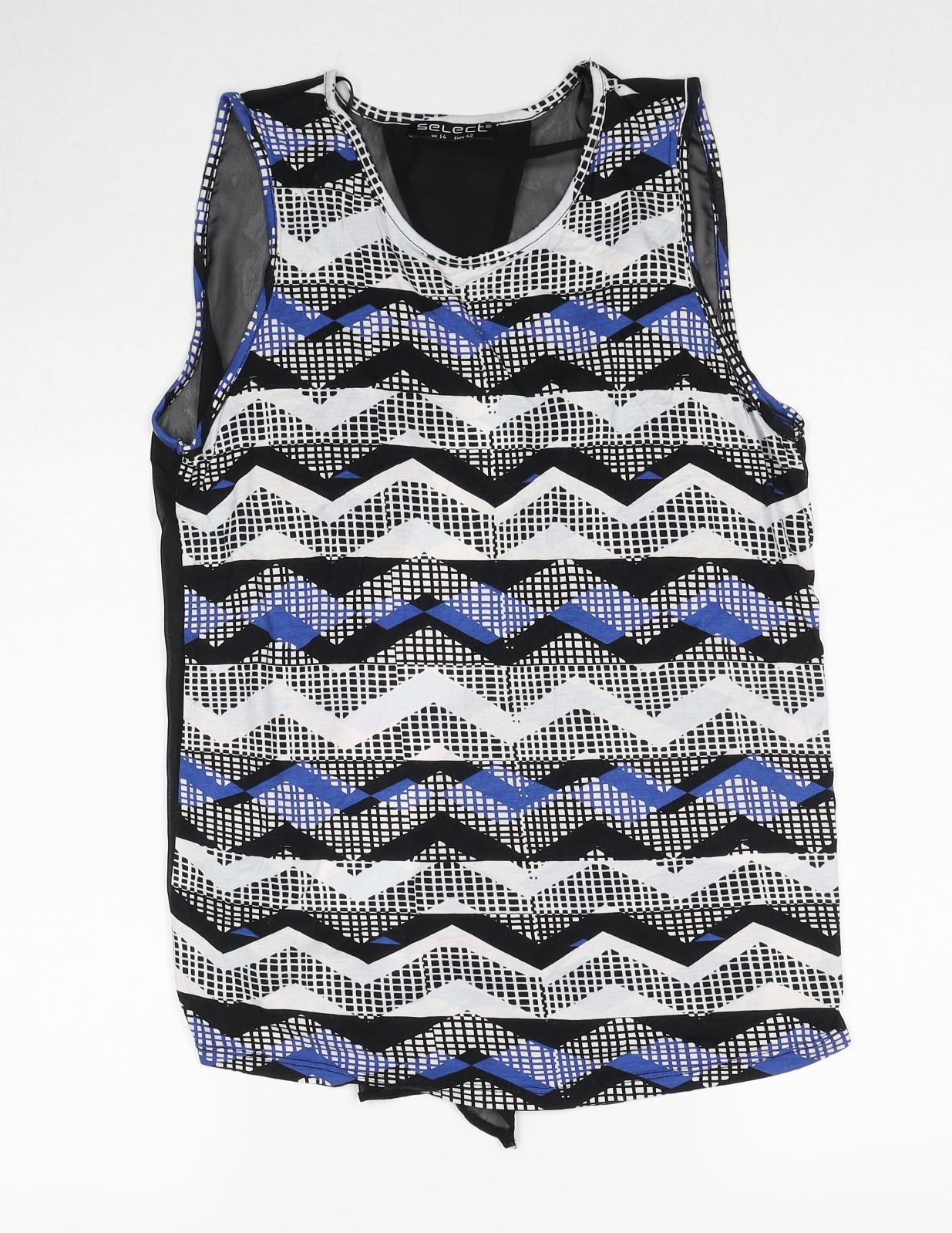 Womens UK Size 14 Select Black Basic Tank