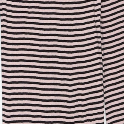 Brave Soul Womens Pink Striped Cotton Jumper Dress Size S Round Neck Pullover