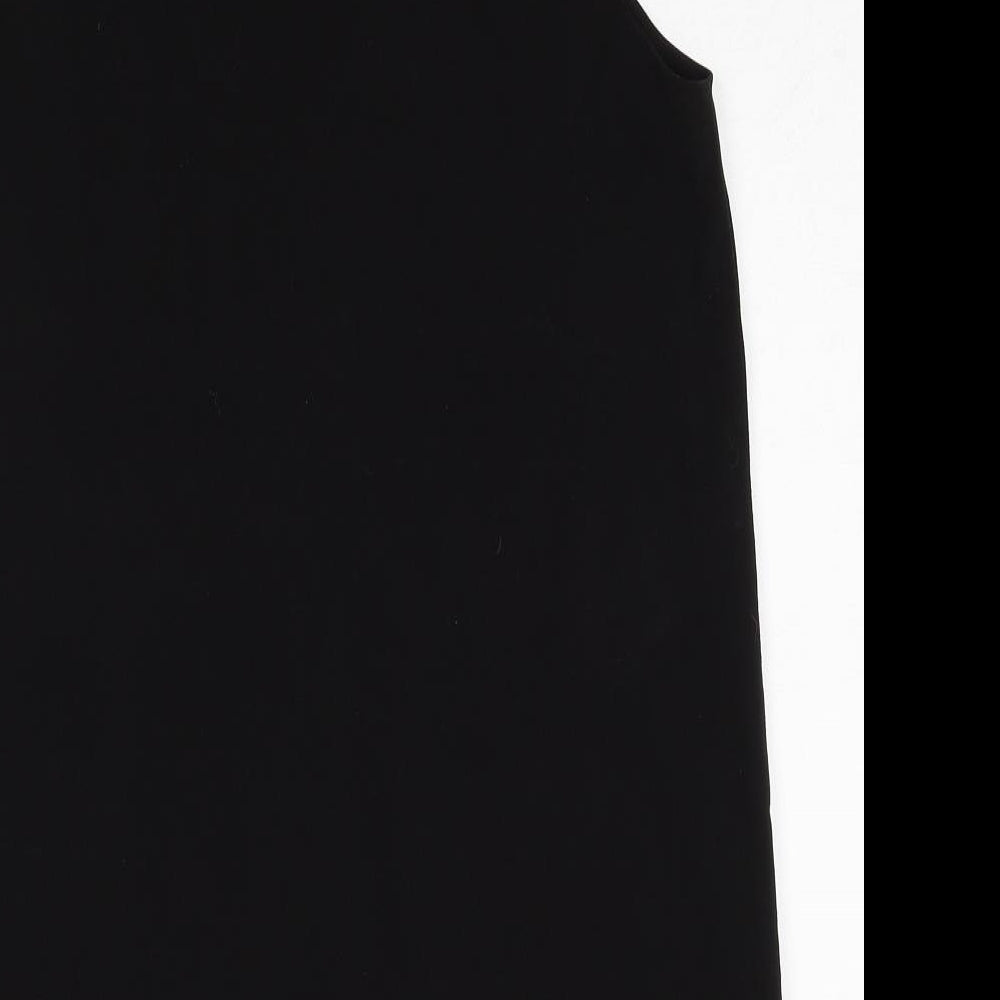 FOREVER 21 Womens Black Polyester A-Line Size M V-Neck Pullover