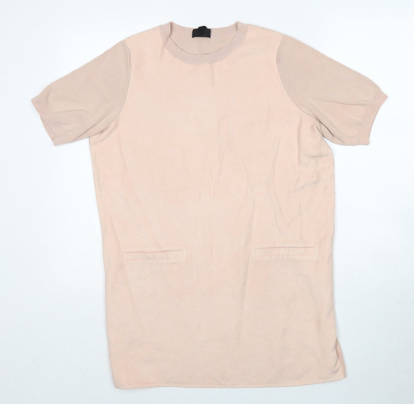 Womens UK Size 12 Topshop Pink Basic T-Shirt