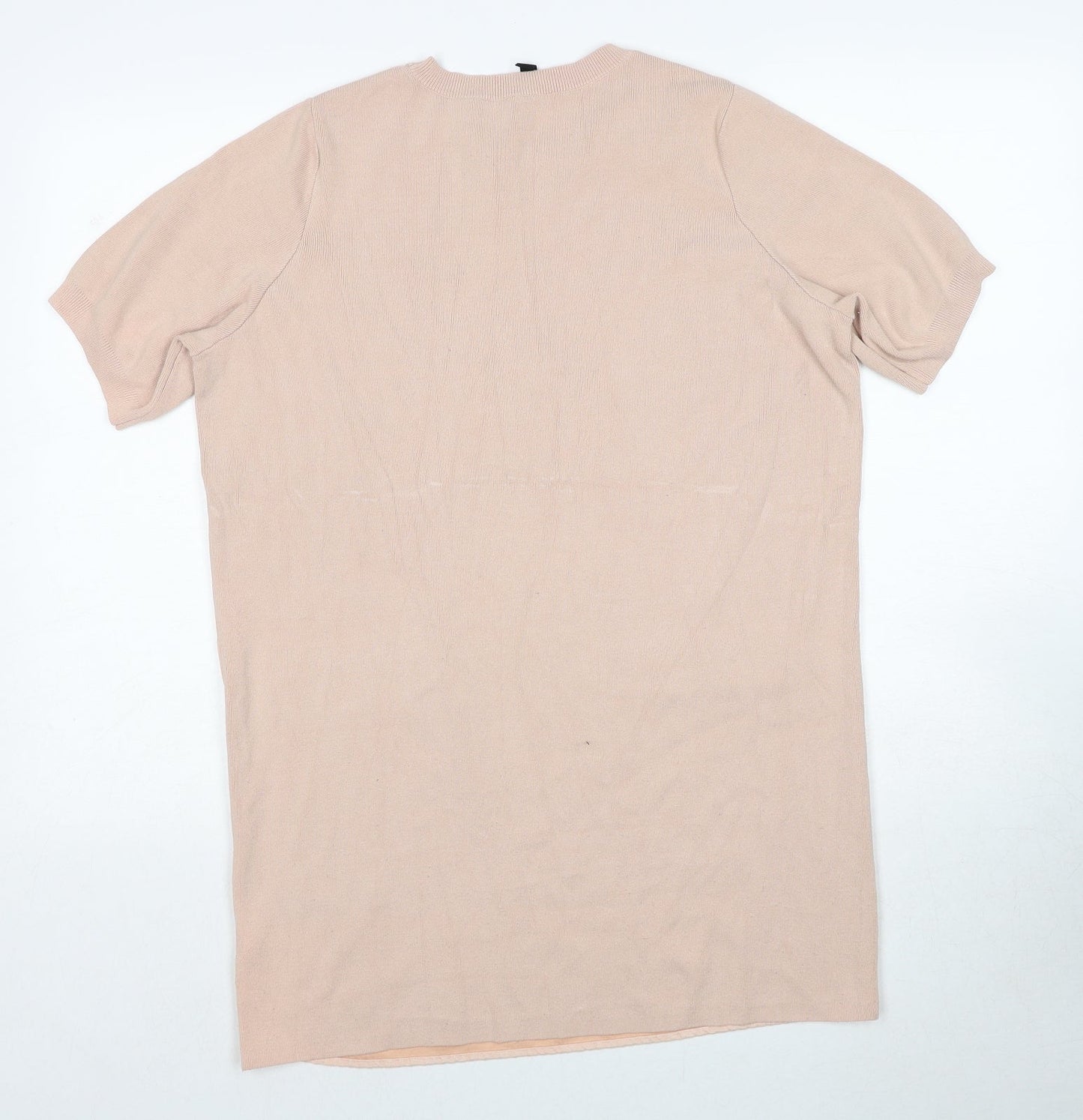 Womens UK Size 12 Topshop Pink Basic T-Shirt