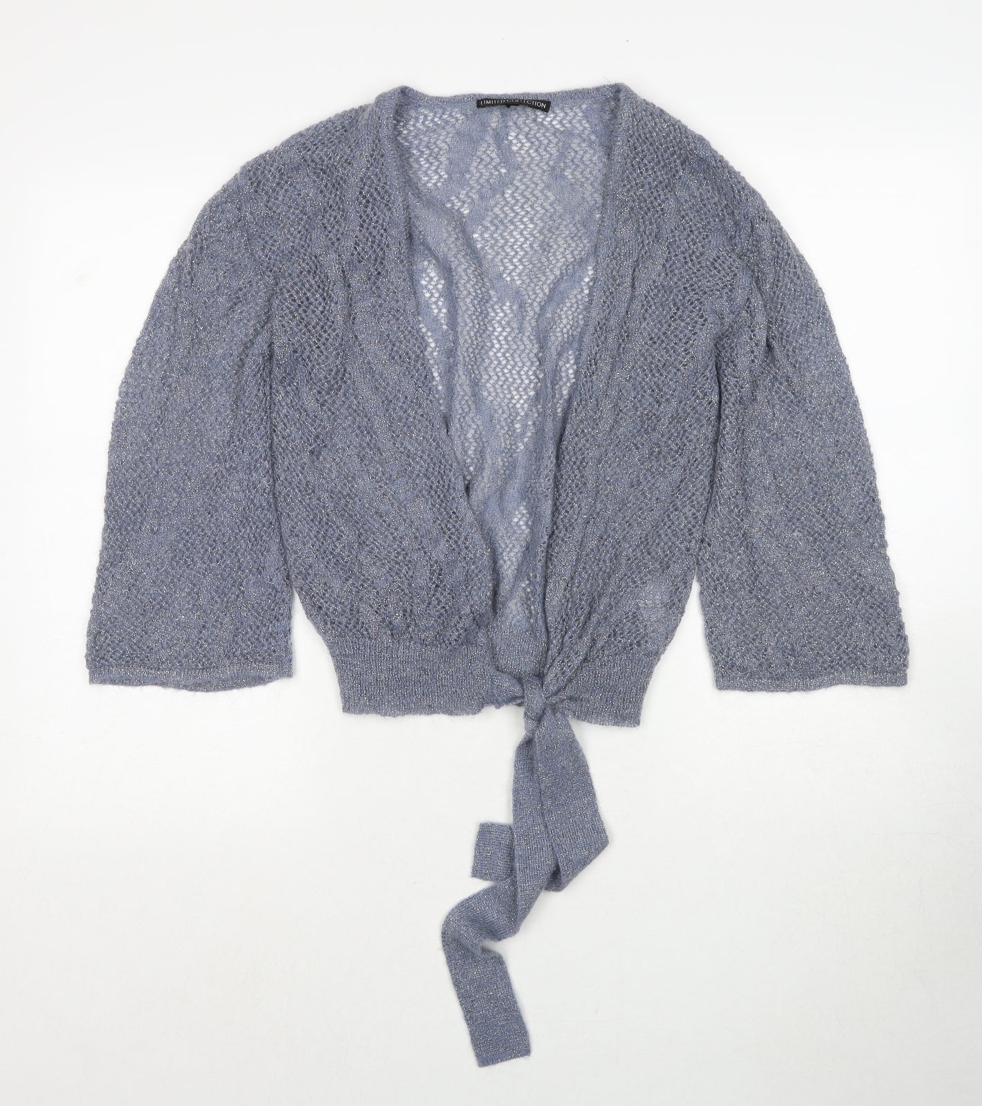 Womens UK Size S Marks and Spencer Blue Cardigan Jumper