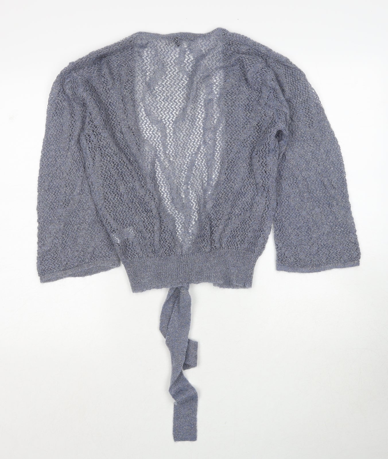 Womens UK Size S Marks and Spencer Blue Cardigan Jumper