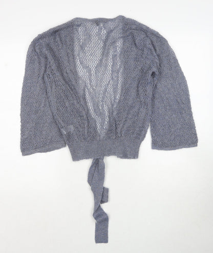 Womens UK Size S Marks and Spencer Blue Cardigan Jumper