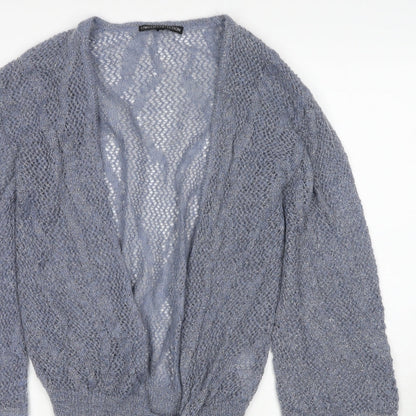 Womens UK Size S Marks and Spencer Blue Cardigan Jumper