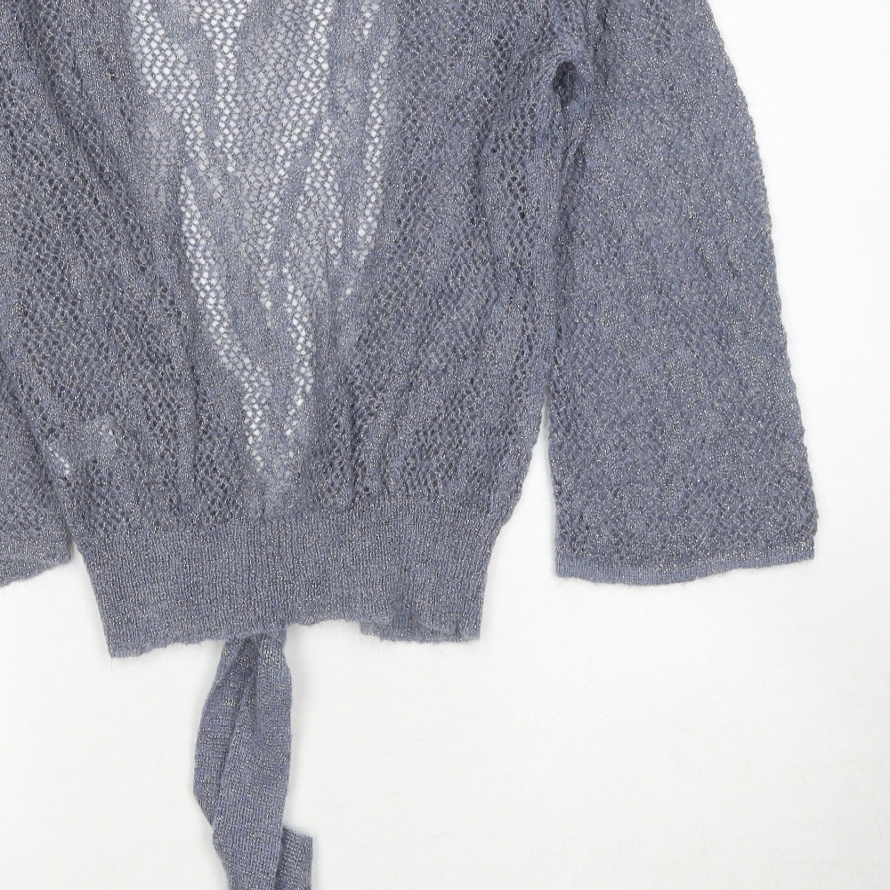 Womens UK Size S Marks and Spencer Blue Cardigan Jumper