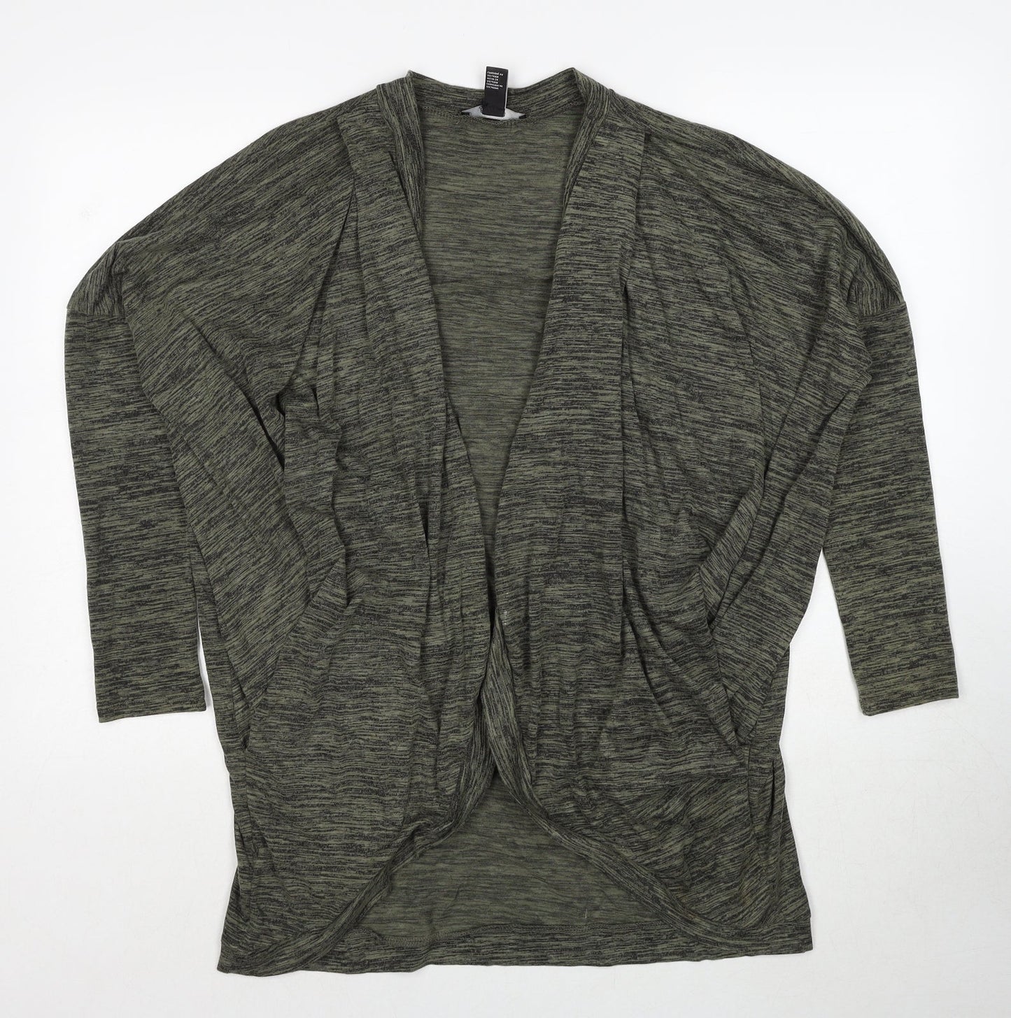 Womens UK Size M FOREVER 21 Green Cardigan Jumper