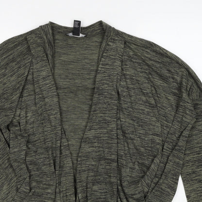 Womens UK Size M FOREVER 21 Green Cardigan Jumper