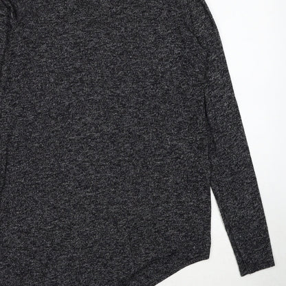 New Look Womens Grey Roll Neck Viscose Pullover Jumper Size 8
