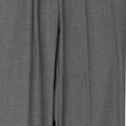Skopes Mens Grey Polyester Chino Trousers Size 34 in Regular Zip