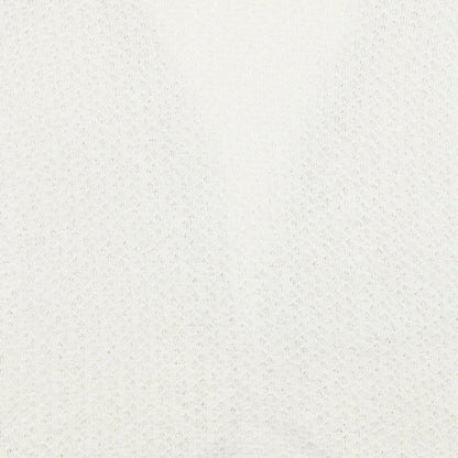 Laura T. Womens Ivory V-Neck Geometric Polyester Cardigan Jumper Size 18