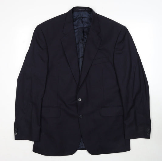 Mens UK Size 44 The Label Regular Blue Suit Jacket