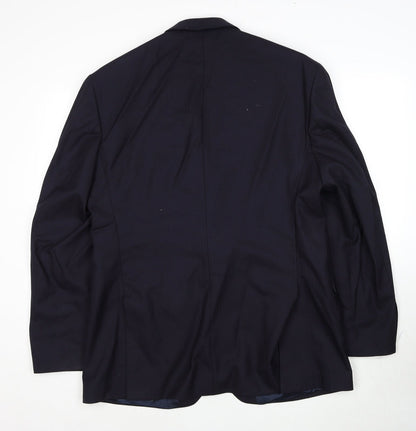 Mens UK Size 44 The Label Regular Blue Suit Jacket