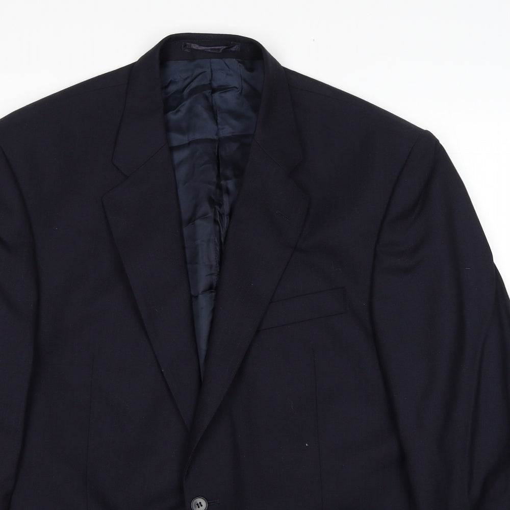 Mens UK Size 44 The Label Regular Blue Suit Jacket