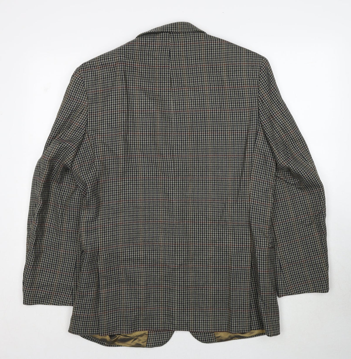Suithouse Mens Grey Geometric Wool Jacket Blazer Size 40 Regular