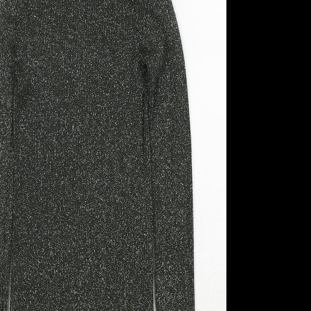 Arrow Womens Green Roll Neck Polyester Pullover Jumper Size S