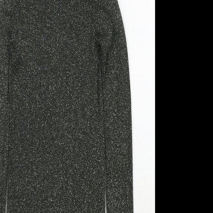 Arrow Womens Green Roll Neck Polyester Pullover Jumper Size S