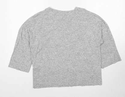 Womens UK Size S Zara Grey Pullover Jumper