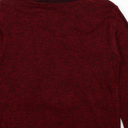 Womens UK Size M Hand To Hand Red Pullover Jumper