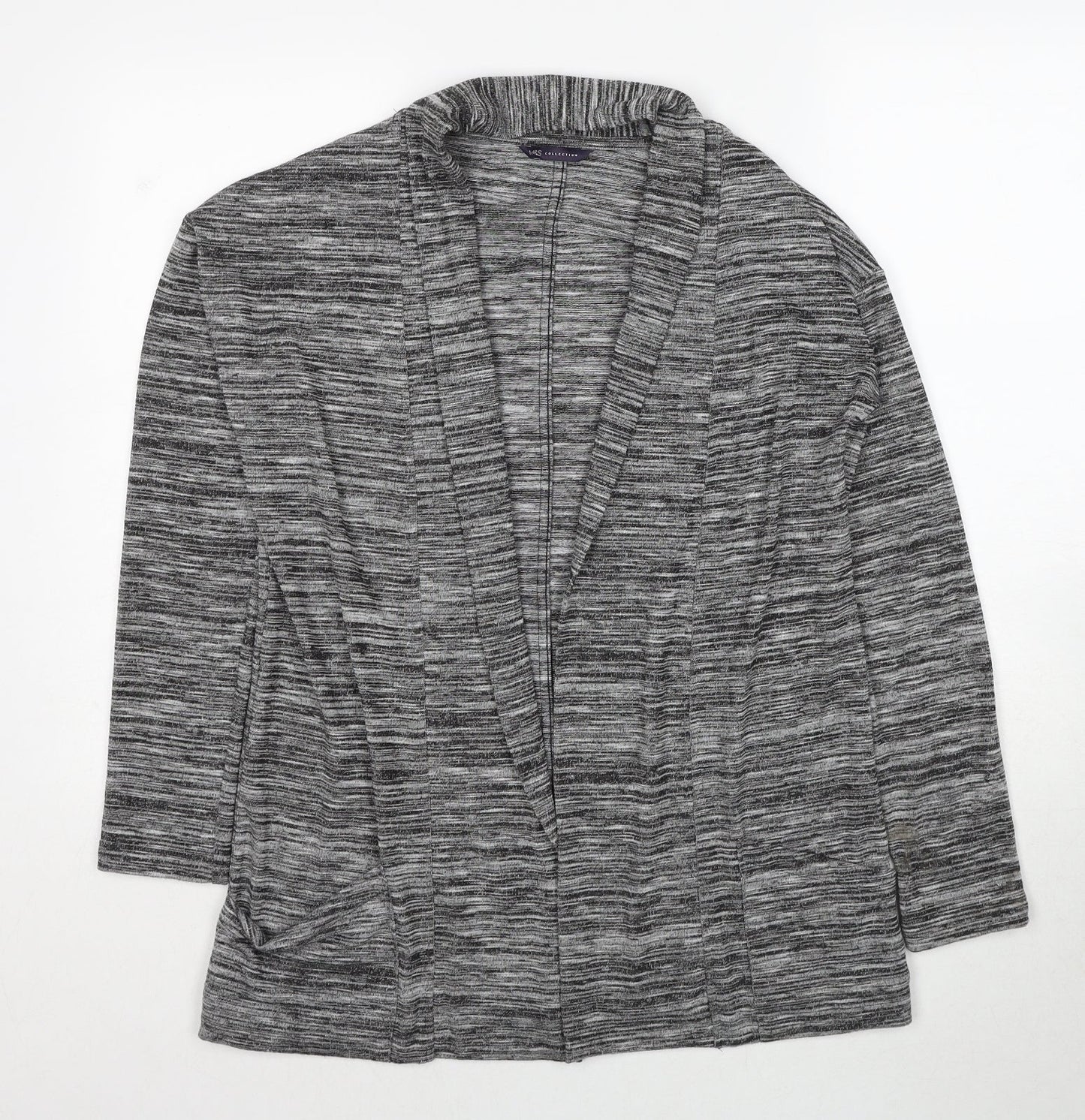 Womens UK Size 10 Marks and Spencer Grey Cardigan Jumper
