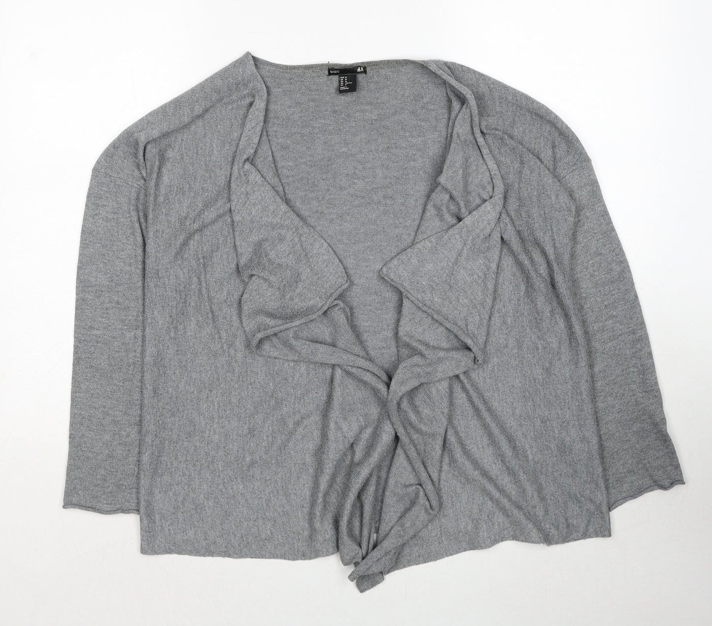 Womens UK Size M H&M Grey Cardigan Jumper