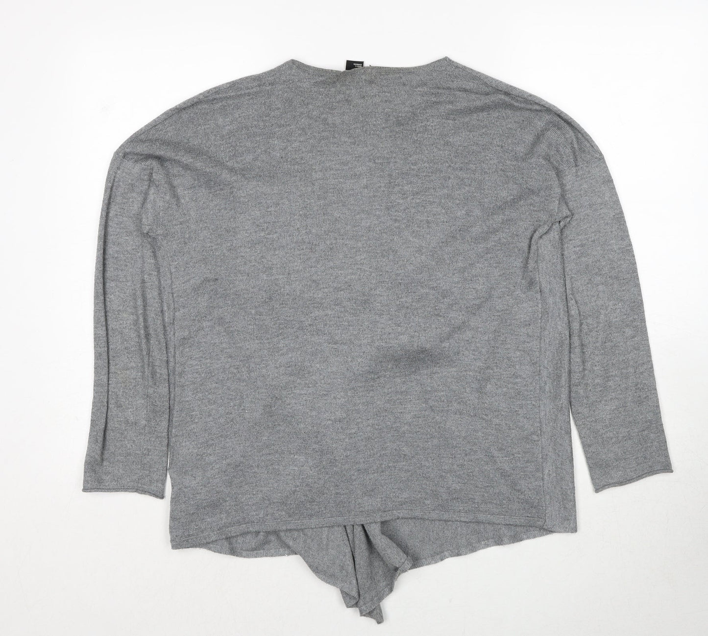 Womens UK Size M H&M Grey Cardigan Jumper