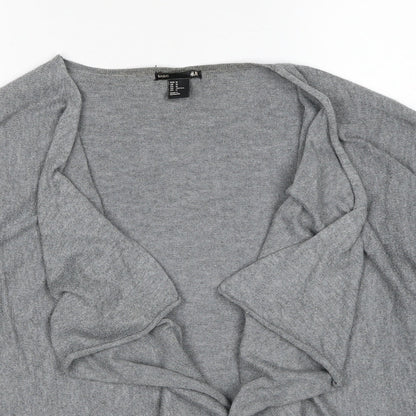 Womens UK Size M H&M Grey Cardigan Jumper