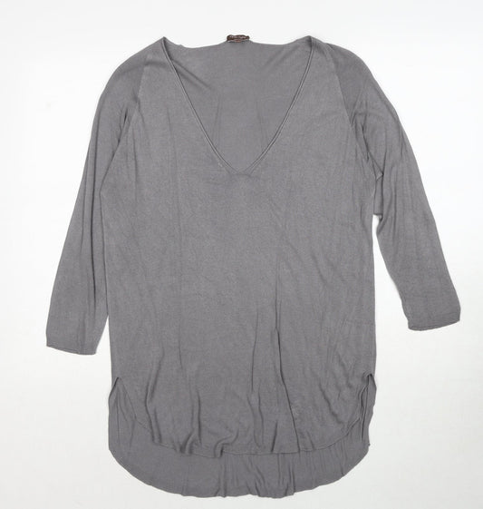 Womens UK Size XS Phase Eight Grey Pullover Jumper