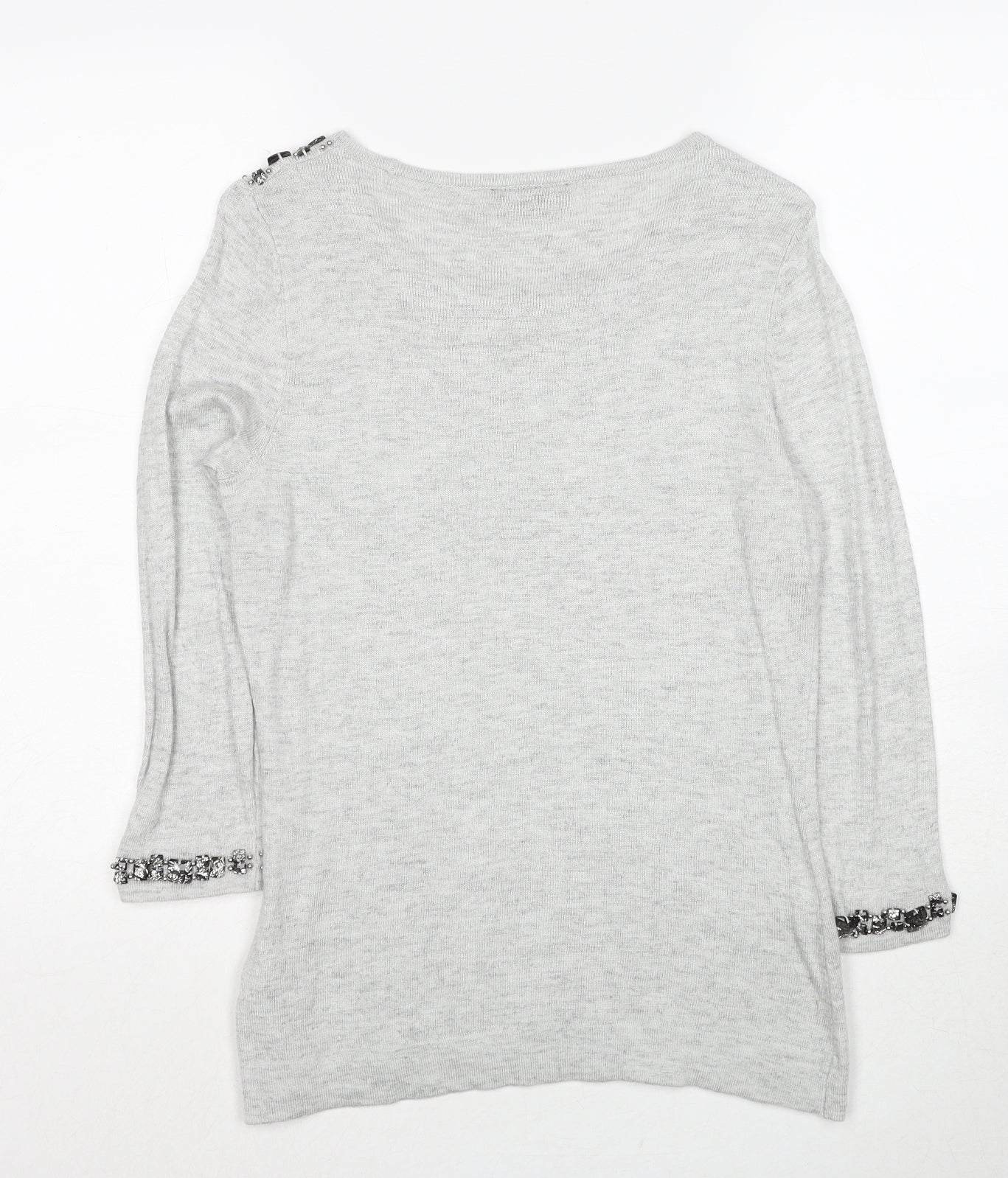 Womens UK Size S Wallis Grey Pullover Jumper
