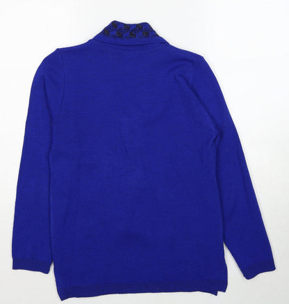 Womens UK Size S Insight Blue Pullover Jumper