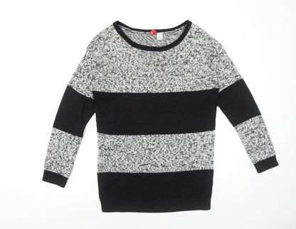 Womens UK Size XS H&M Black Pullover Jumper