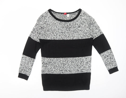 Womens UK Size XS H&M Black Pullover Jumper