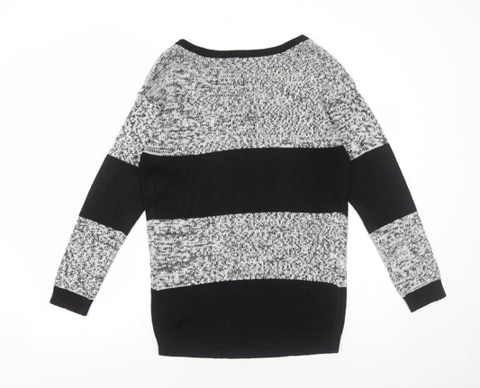Womens UK Size XS H&M Black Pullover Jumper