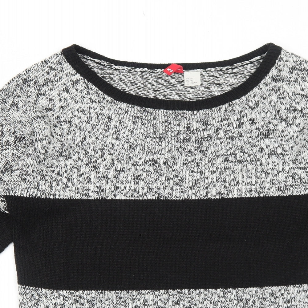 Womens UK Size XS H&M Black Pullover Jumper