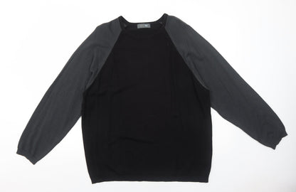 Womens UK Size L Marks and Spencer Black Pullover Jumper