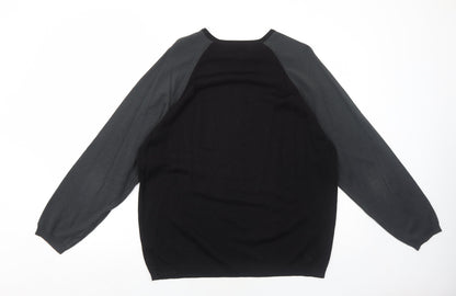 Womens UK Size L Marks and Spencer Black Pullover Jumper