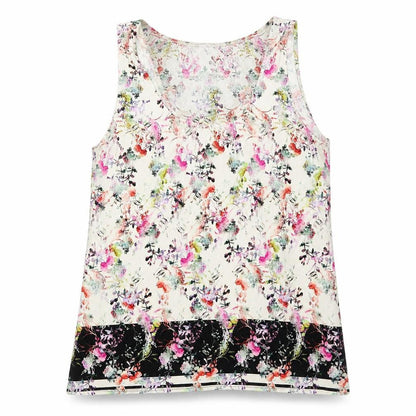 Womens UK Size 12 Warehouse Ivory Basic Tank