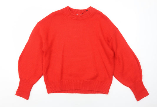 Womens UK Size M H&M Red Pullover Jumper