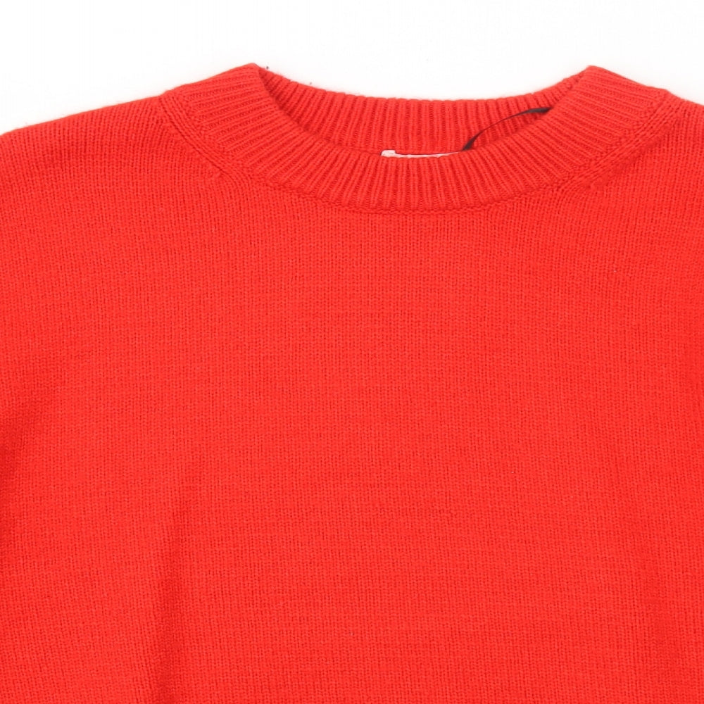 Womens UK Size M H&M Red Pullover Jumper