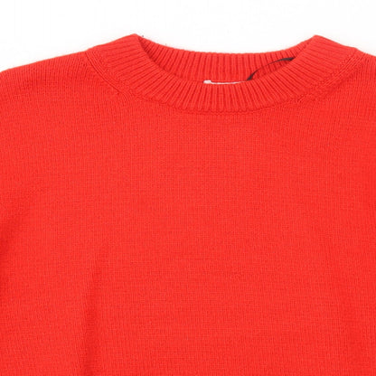 Womens UK Size M H&M Red Pullover Jumper