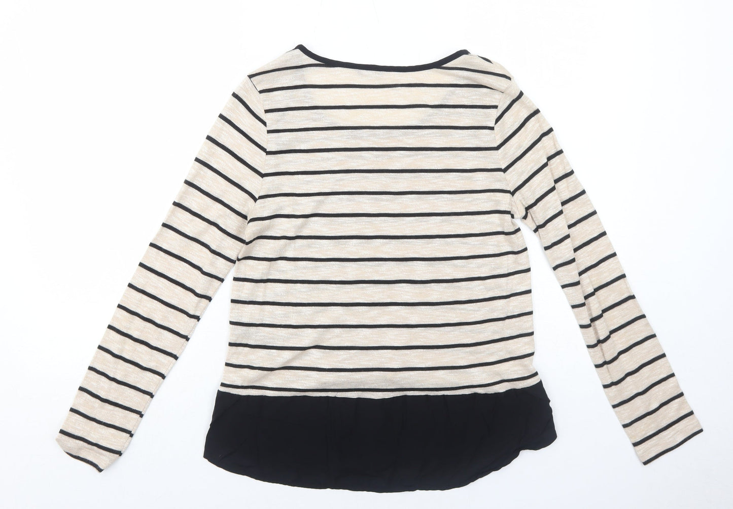 Womens UK Size 10 M&Co Beige Pullover Jumper