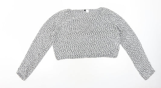 Womens UK Size L H&M White Pullover Jumper