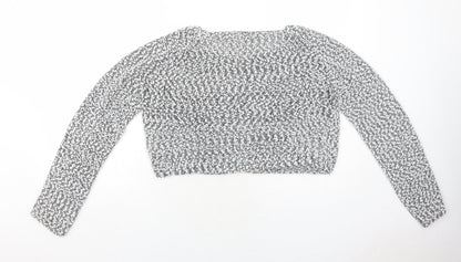 Womens UK Size L H&M White Pullover Jumper