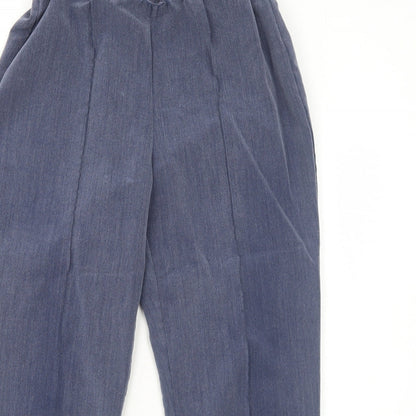 Bonmarché Womens Blue Polyester Trousers Size 12 Regular