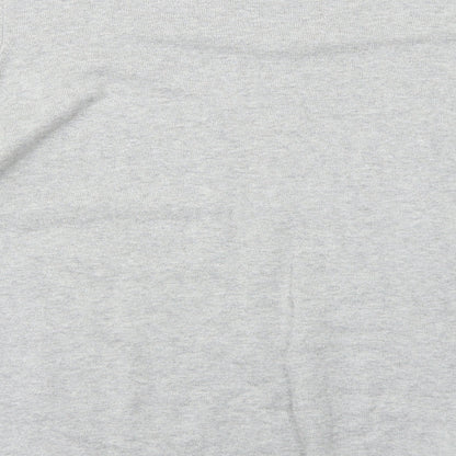 Dissident Mens Grey Round Neck Cotton Pullover Jumper Size 2XL Long Sleeve