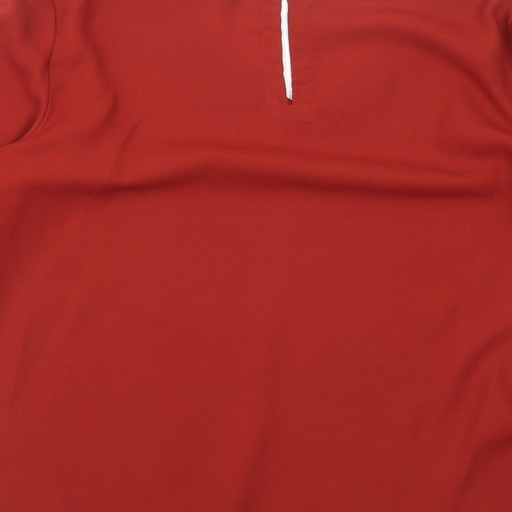Womens UK Size 8 River Island Orange Basic Blouse