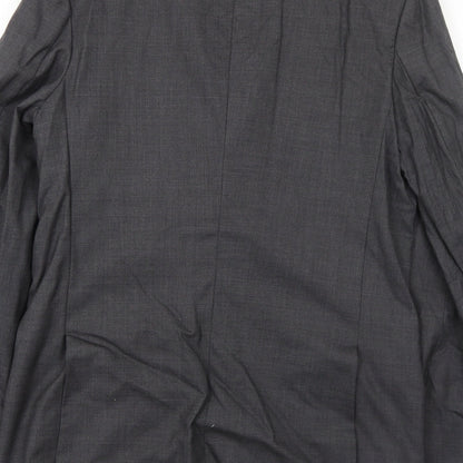 A Suit That Fits Mens Grey Polyester Jacket Suit Jacket Size 38 Regular