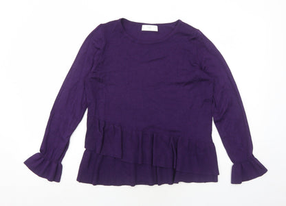Womens UK Size 12 Wallis Purple Pullover Jumper