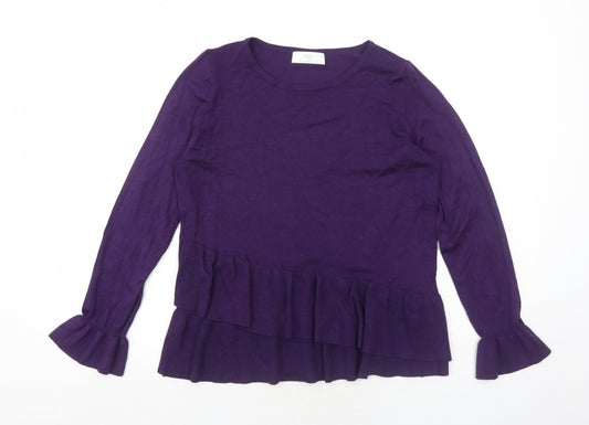 Womens UK Size 12 Wallis Purple Pullover Jumper